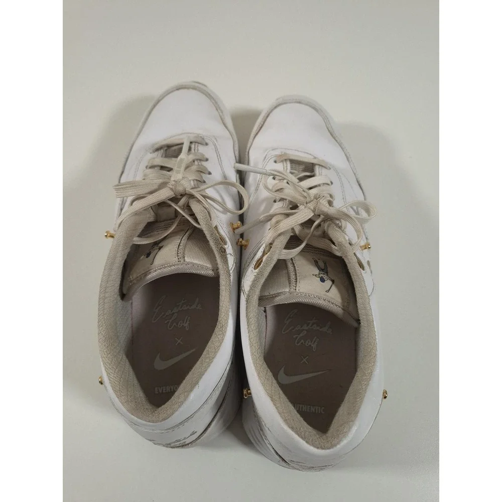 Nike Eastside Golf Everyone's Game Shoes Mens Size 13 White Gold HQ3074-100 READ